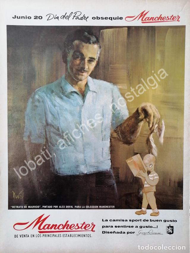 Collectionnisme d'affiches: CARTEL ANTIGUO ORIGINAL DE MAURICIO GARCES Y CAMISAS MARISCAL, ARTE DE ALEX DUVAL 1965 /FEP
