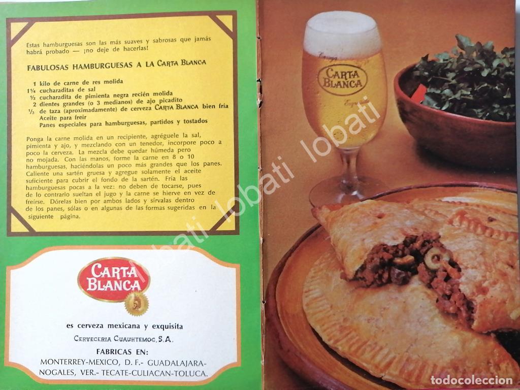 Collectionnisme d'affiches: CARTEL ANTIGUO ORIGINAL DE AFICHE PROMOCIONAL CARTA BLANCA 1970s /205