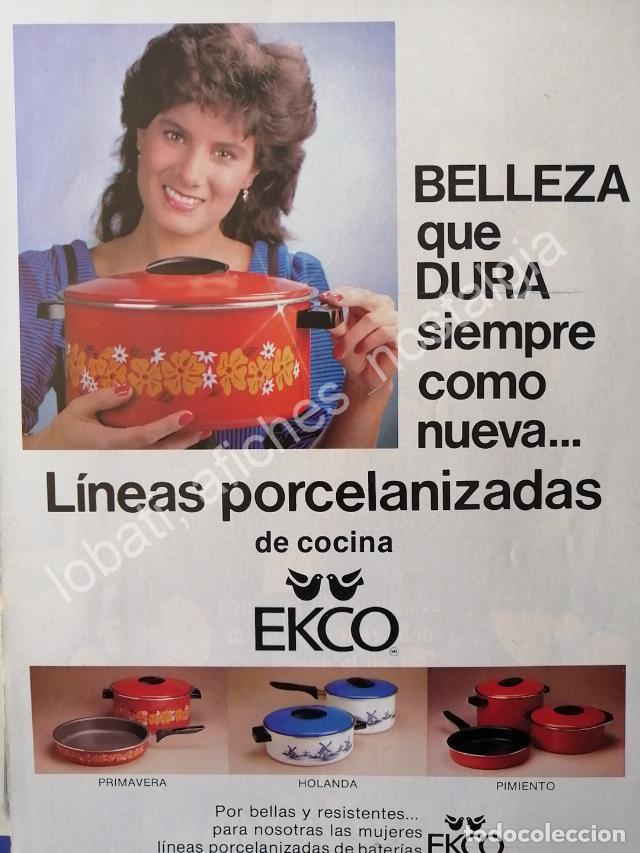 Collectionnisme d'affiches: CARTEL ANTIGUO ORIGINAL DE GLORIA CALZADA Y LAS OLLAS Y CACEROLAS ECKO 1990s /FEP