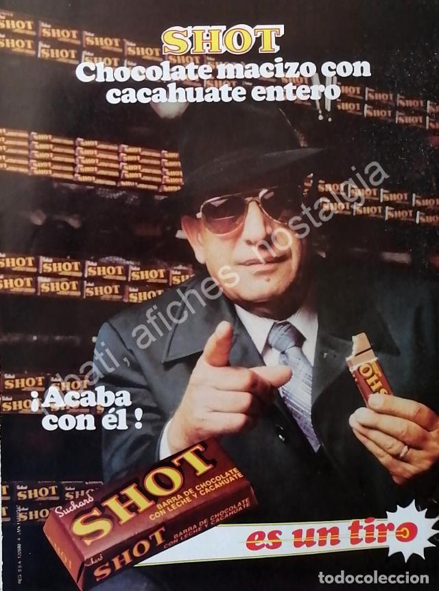 Sammeln von Plakaten: CARTEL ANTIGUO ORIGINAL DE TELLY SAVALAS Y CHOCOLATE SHOT 1980s /FEP RARO