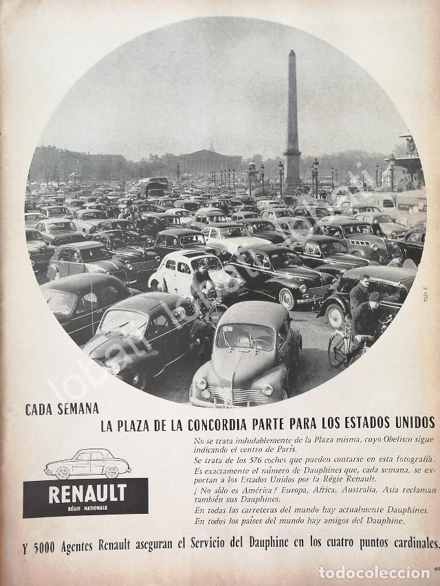 Sammeln von Plakaten: CARTEL ANTIGUO ORIGINAL DE AUTOS RENAULT 1957 / 772