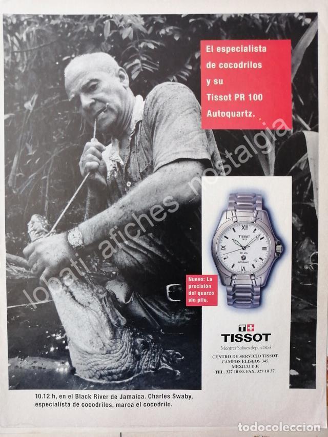 Sammeln von Plakaten: CARTEL ANTIGUO ORIGINAL DE CHARLES SWABY Y RELOJES TISSOT 1997