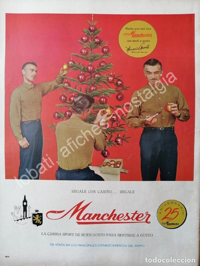 Sammeln von Plakaten: CARTEL ANTIGUO ORIGINAL DE MAURICIO GARCES Y CAMISAS MANCHESTER 1969 /FEP 9
