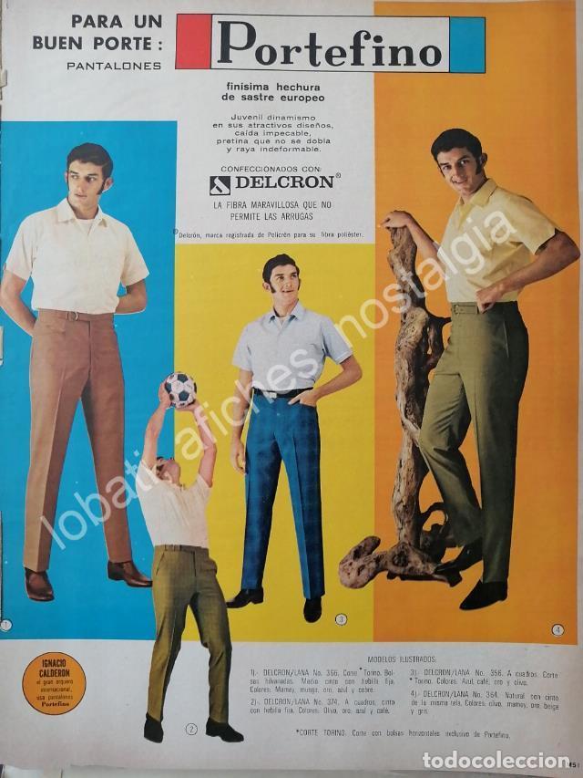 Sammeln von Plakaten: CARTEL ANTIGUO ORIGINAL DE NACHO CALDERON Y PANTALONES PORTEFINO 1968 /FEP 2