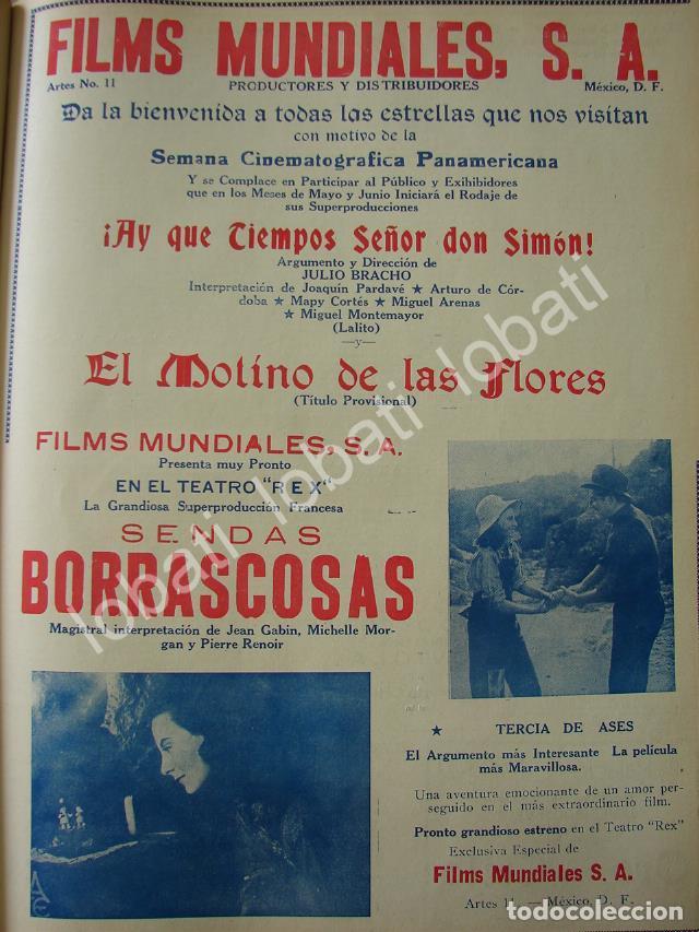 Sammeln von Plakaten: CARTEL ANTIGUO ORIGINAL DE FILMS MUNDIALES S.A Y SUS PELICULAS 1941 /N99