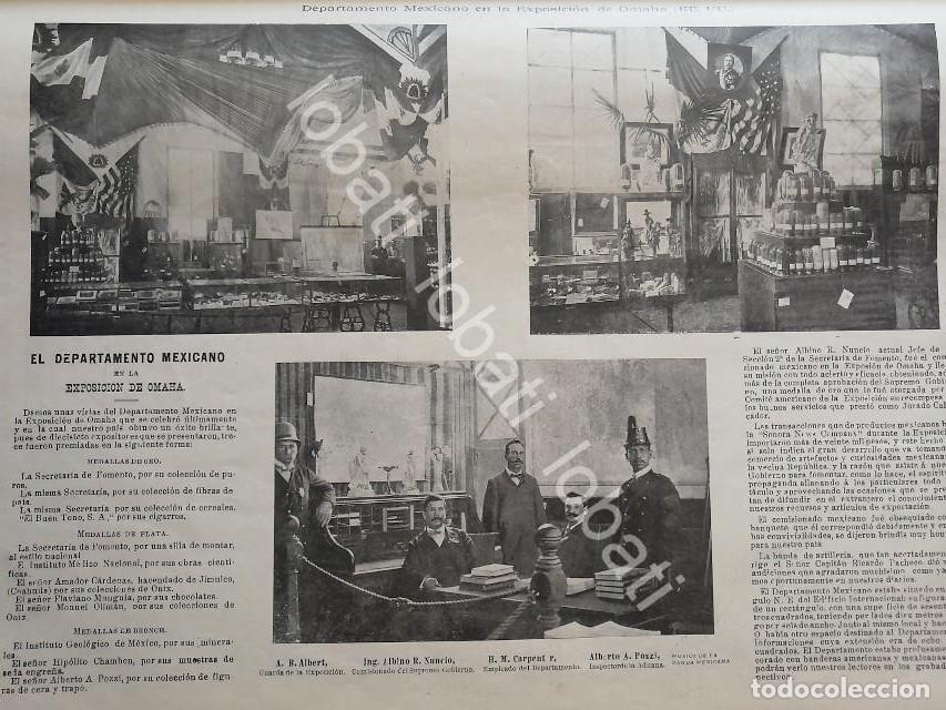 Sammeln von Plakaten: CARTEL ANTIGUO ORIGINAL DE MEXICO EN LA EXPOSICION DE OMAHA DE 1898 LEA DETALLES ABAJO