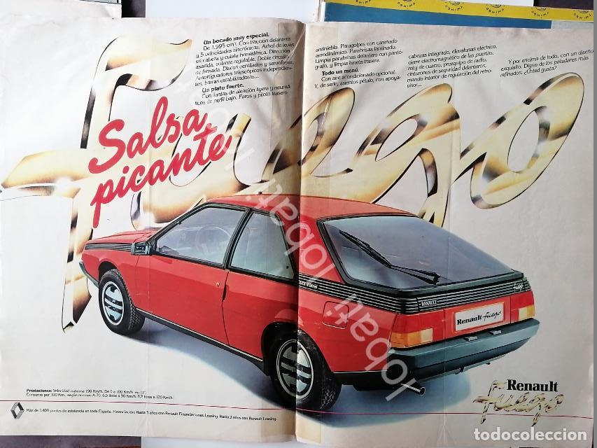 Poster collecting: CARTEL ANTIGUO ORIGINAL DE AFICHE DE AUTOS RENAULT FUEGO 1984 / 863 RARO