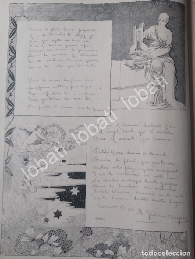 Poster collecting: CARTEL ANTIGUO ORIGINAL DE POEMA INEDITO DE MANUEL GUTIERREZ NAJERA 1899 / Poetas