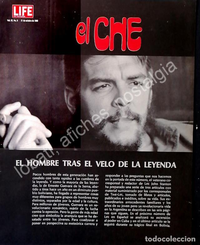 Poster collecting: CARTEL ANTIGUO ORIGINAL DE NOTA DE PRENSA, EL CHE GUEVARA OCT 1968