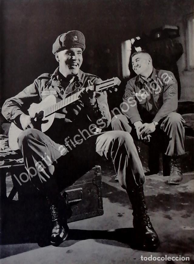 Collectionnisme d'affiches: CARTEL ANTIGUO ORIGINAL DE FOTO GRABADO ELVIS PRESLEY EN EL EJERCITO 1959