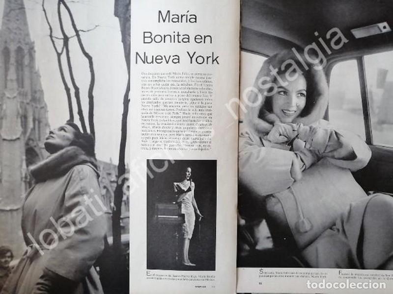 Collectionnisme d'affiches: CARTEL ANTIGUO ORIGINAL DE MARIA FELIX DE COMPRAS EN NEW YORK 1950s
