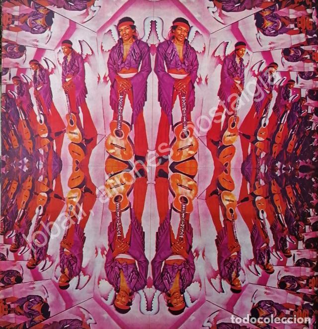 Collectionnisme d'affiches: CARTEL ANTIGUO ORIGINAL DE FOTO GRABADO SOBRE JIMMY HENDRIX 1960s /2