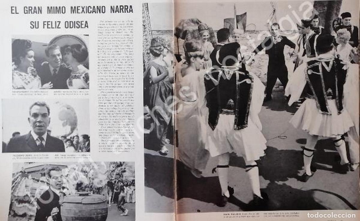 Collectionnisme d'affiches: CARTEL ANTIGUO ORIGINAL DE REPORTAJE SOBRE CANTINFLAS 1964