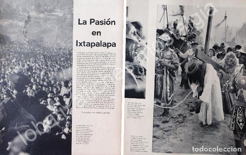 Sammeln von Plakaten: CARTEL ANTIGUO ORIGINAL DE REPORTAJE. PROCESION DE IZTAPALAPA 1950s