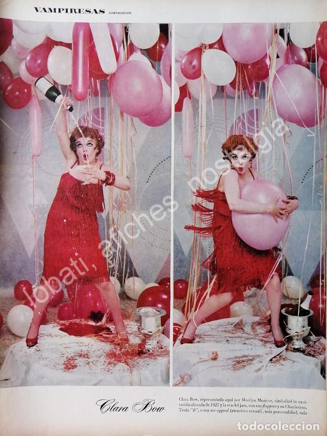 Sammeln von Plakaten: CARTEL ANTIGUO ORIGINAL DE NOTA. MARILYN MONROE INTERPRETA A CLARA BOW. 1960s