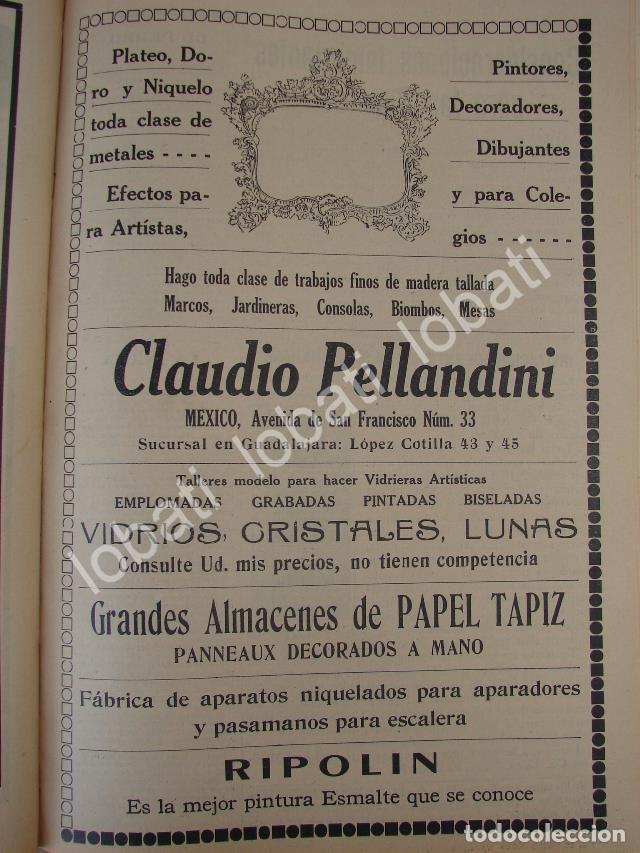Sammeln von Plakaten: CARTEL ANTIGUO ORIGINAL DE TIENDA DE DECORACION CLAUDIO PELLANDINI 1910 /697
