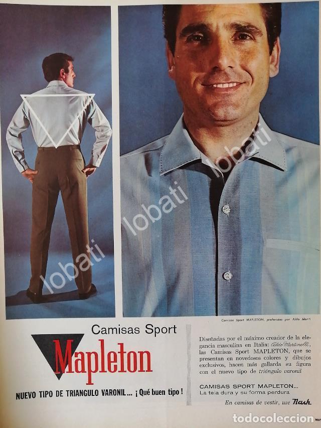 Sammeln von Plakaten: CARTEL ANTIGUO ORIGINAL DE ALDO MONTI Y CAMISAS MAPLETON 1965 /FEP 7
