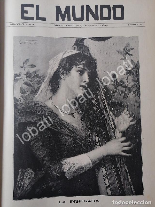 Sammeln von Plakaten: PORTADA ANTIGUA ORIGINAL DE CONRAD KIESEL 1899 LA INSPIRADA / ARTE