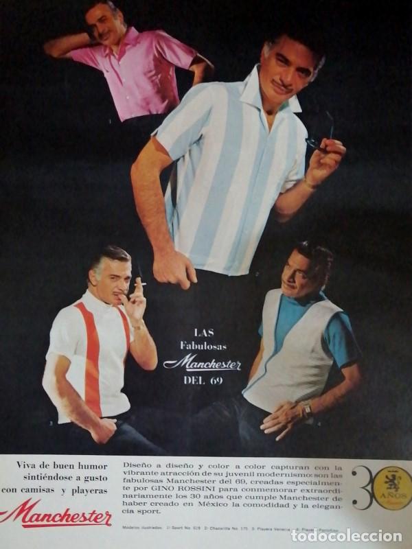 Sammeln von Plakaten: CARTEL ANTIGUO ORIGINAL DE MAURICIO GARCES Y CAMISAS MANCHESTER 1968 /FEP 16