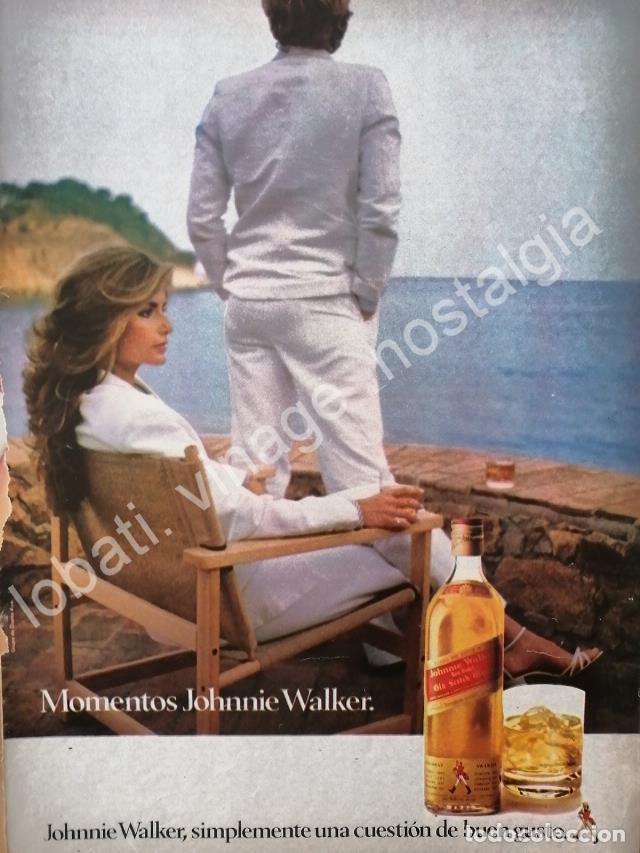 Sammeln von Plakaten: CARTEL ANTIGUO ORIGINAL DE WHISKY JHONNIE WALKER 1980s /7)