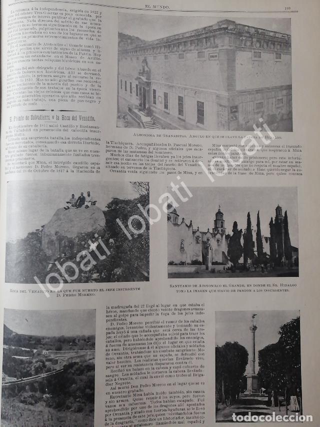 Sammeln von Plakaten: CARTEL ANTIGUO ORIGINAL DE RECUERDAN LUGARES DE LA INDEPENDENCIA 1899/ LDM