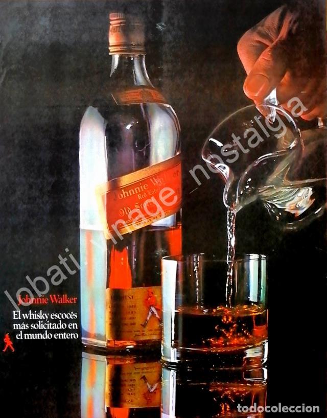 Sammeln von Plakaten: CARTEL ANTIGUO ORIGINAL DE WHISKY JHONNIE WALKER RED LABEL 1960s /14