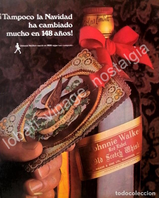 Sammeln von Plakaten: CARTEL ANTIGUO ORIGINAL DE WHISKY JHONNIE WALKER RED LABEL 1960s /17
