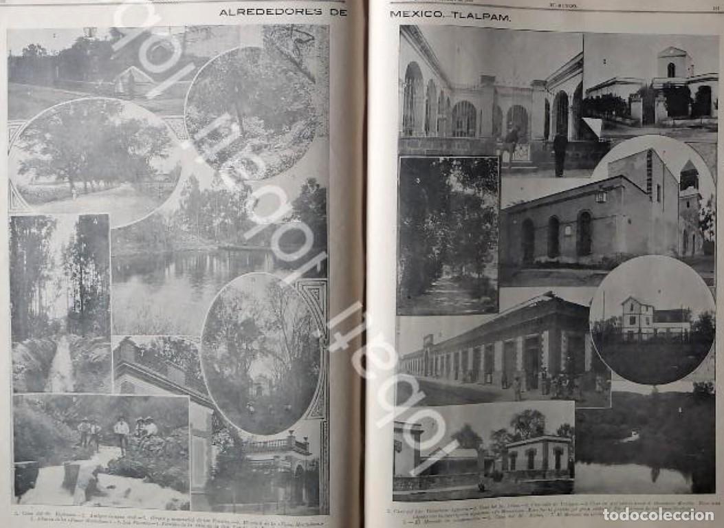 Sammeln von Plakaten: CARTEL ANTIGUO ORIGINAL DE CASAS Y LUGARES DE TLALPAM 1899 / LDM
