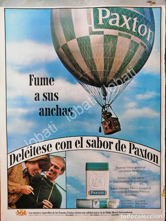 Sammeln von Plakaten: CARTEL ANTIGUO ORIGINAL DE CIGARROS PAXTON 1964 FUME A SUS ANCHAS