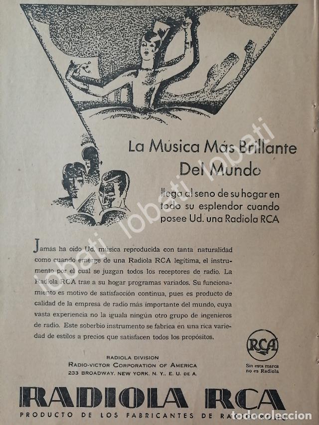Collezionismo di affissi: CARTEL ANTIGUO ORIGINAL DE RADIOLA RCA 1927 /311