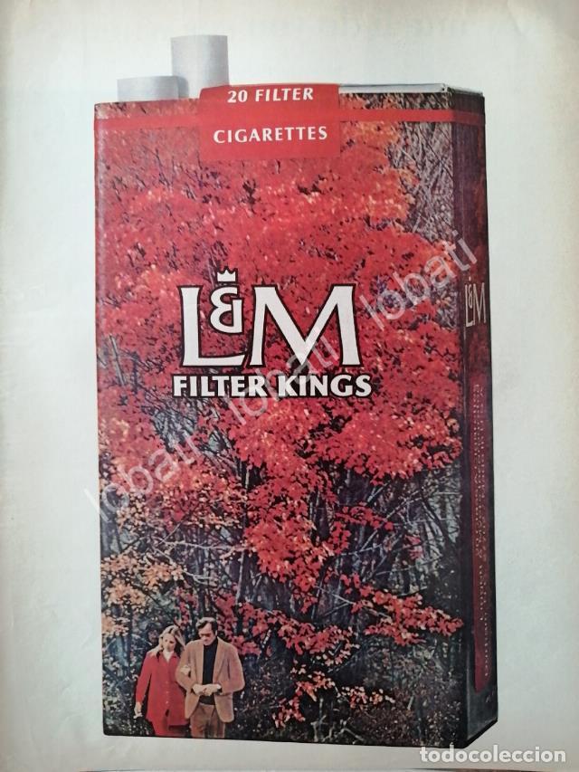 Collezionismo di affissi: CARTEL ANTIGUO ORIGINAL DE CIGARROS L&M 1971 IS THE L&M MOMENT, /4
