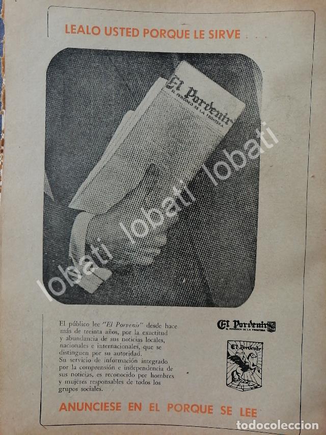 Colecionismo de cartazes: CARTEL ANTIGUO ORIGINAL DE PUBLICIDAD DEL DIARIO EL PORVENIR 1962 /N76 MONTERREY