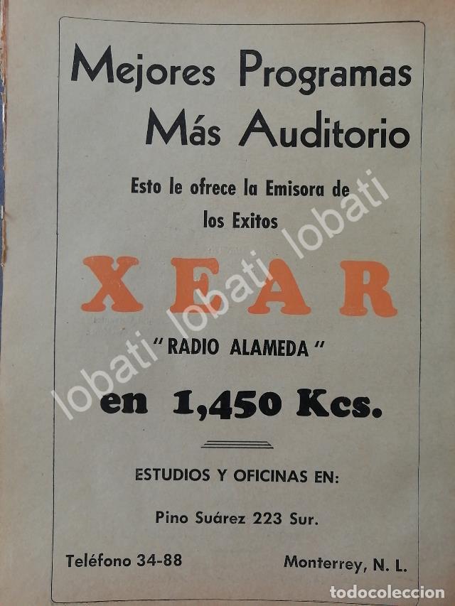 Colecionismo de cartazes: CARTEL ANTIGUO ORIGINAL DE RADIO DIFUSORA XEAR 1952 MONTERREY. / N91