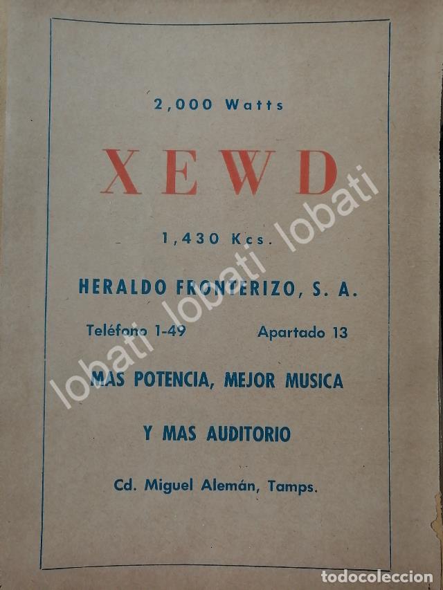 Colecionismo de cartazes: CARTEL ANTIGUO ORIGINAL DE RADIO DIFUSORA XEWD 1965 MIGUEL ALEMAN TMPS / N99