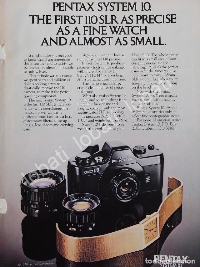 Sammeln von Plakaten: CARTEL ANTIGUO ORIGINAL DE CAMARAS PENTAX SYSTEM 10 / 1970s /421