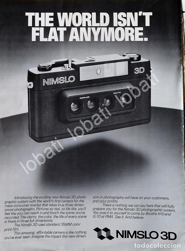 Sammeln von Plakaten: CARTEL ANTIGUO ORIGINAL DE CAMARAS NIMSLO 3D 1981 /422 RARO