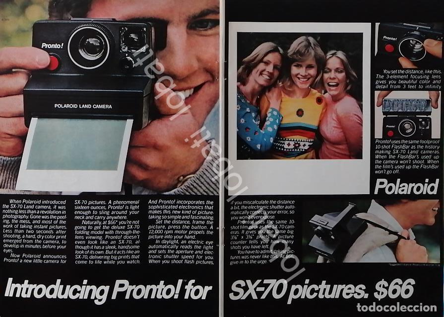 Sammeln von Plakaten: CARTEL ANTIGUO ORIGINAL DE CAMARAS FOTOGRAFICAS POLAROID SX-70 1970s /456