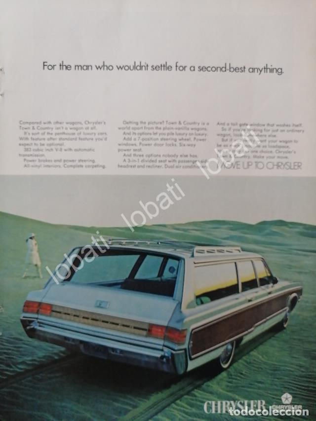 Colecionismo de cartazes: CARTEL ANTIGUO ORIGINAL DE AUTOS CHRYSLER TOWN & COUNTRY 1978 / 16