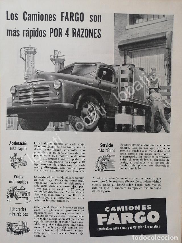 Colecionismo de cartazes: CARTEL ANTIGUO ORIGINAL DE CAMIONES DODGE FARGO 1949 /23