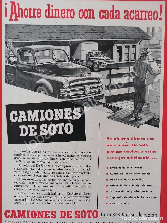 Colecionismo de cartazes: CARTEL ANTIGUO ORIGINAL DE CAMIONES DESOTO 1949 /N61