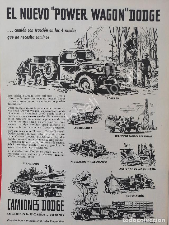 Colecionismo de cartazes: CARTEL ANTIGUO ORIGINAL DE CAMIONES CHRYSLER DODGE 1949 /N65