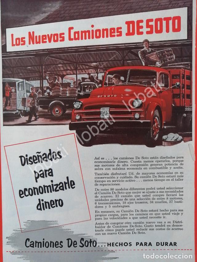 Colecionismo de cartazes: CARTEL ANTIGUO ORIGINAL DE CAMIONES CHRYSLER DODGE DESOTO 1947 /N66