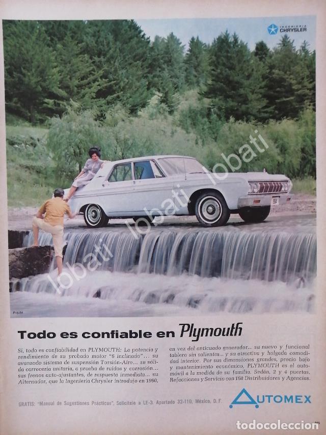 Collezionismo di affissi: CARTEL ANTIGUO ORIGINAL DE AUTOS CHRYSLER PLYMOUTH 1964 / N82