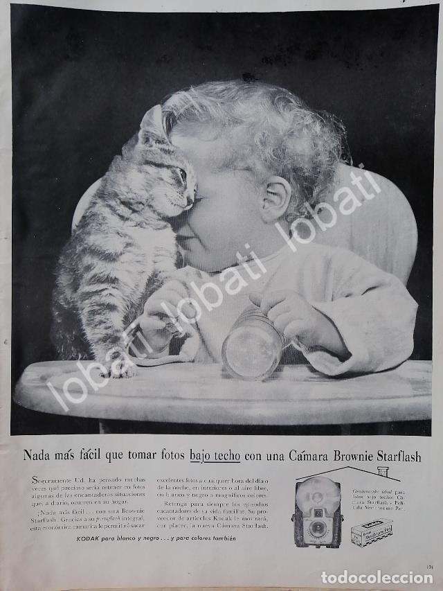 Collezionismo di affissi: CARTEL ANTIGUO ORIGINAL DE CAMARAS FOTOGRAFICAS KODAK BROWNIE STARFLASH 1959 /592