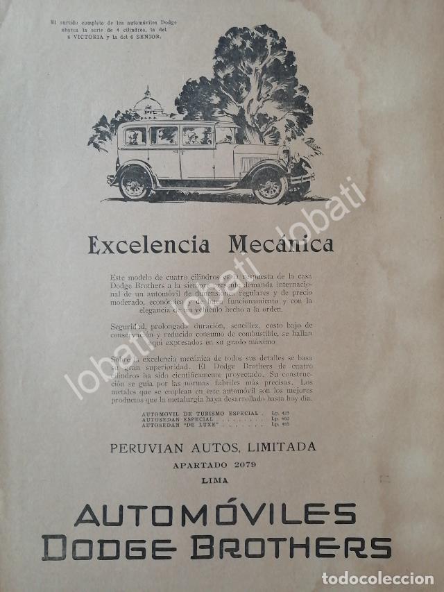 Collezionismo di affissi: CARTEL ANTIGUO ORIGINAL DE AUTOS DODGE BROTHERS VICTORIA SIX 1928 / RARO/ N86