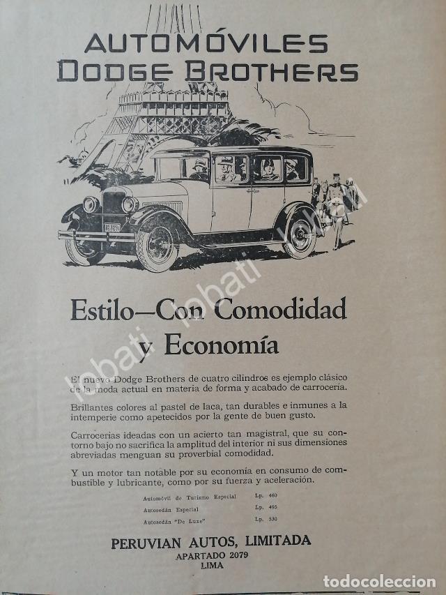 Collezionismo di affissi: CARTEL ANTIGUO ORIGINAL DE AUTOS DODGE BROTHERS COUPE 1928 / RARO/ N87