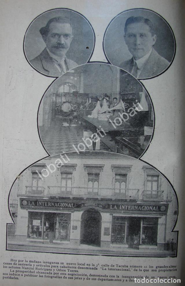 Collezionismo di affissi: CARTEL ANTIGUO ORIGINAL DE TIENDAS LA INTERNACIONAL 1913 INAUGURACION DE SUCURSAL /756