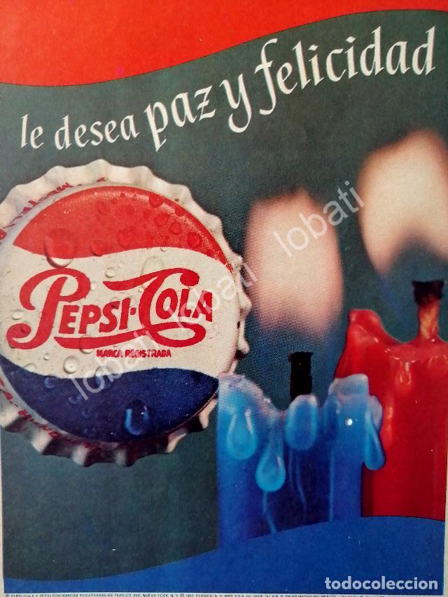Collezionismo di affissi: CARTEL ANTIGUO ORIGINAL DE MINI CARTEL PEPSI NAVIDAD DE 1967 / RARO