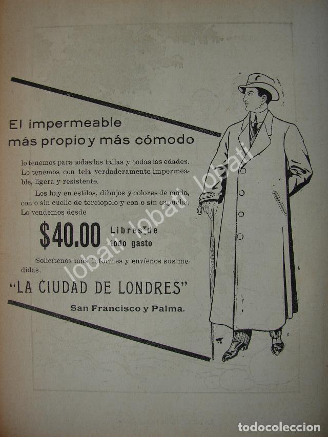 Collezionismo di affissi: CARTEL ANTIGUO ORIGINAL DE AFICHE . TIENDAS LA CIUDAD DE LONDRES 1914 /760
