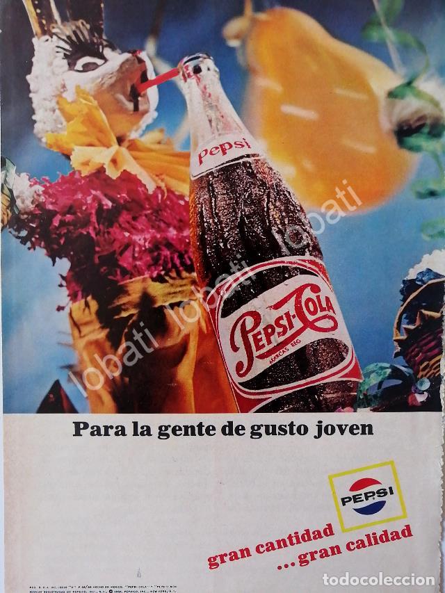 Collezionismo di affissi: CARTEL ANTIGUO ORIGINAL DE MINI CARTEL PEPSI 1966 FIESTAS /L51